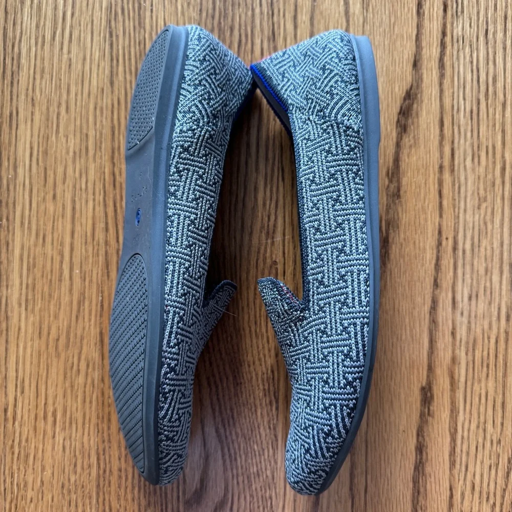 ROTHY'S | Women's The Loafer in blue and gray pattern SIZE 9 - Picture 4 of 8